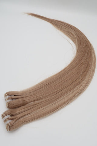 Ash Beige Platinum Dimension Silk Tressen | No.18c / Platin