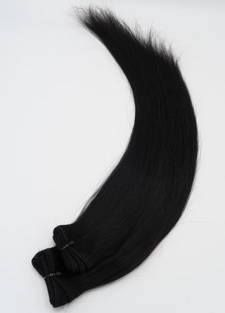 Echthaar Tressen | Midnight silk  | No. 1.1