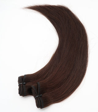 Echthaar Tressen | Ash Cacao Silk  | No. 5.1
