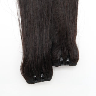 Echthaar Tressen | Noir silk  | No.1b