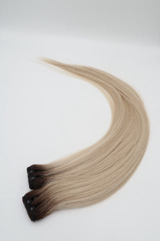 Dark Blonde Rooted Silk | No. 1b / 27 c