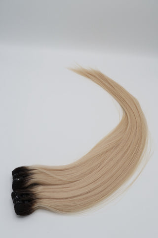 Rooted Platinum Blonde Silk Tressen | No. 1b/ Platin