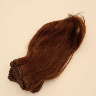 Machine Weft Tressen | Chestnut Braun | 30 cm