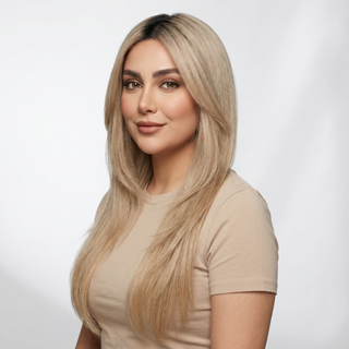 Dark Blonde Rooted Silk | No. 1b / 27 c